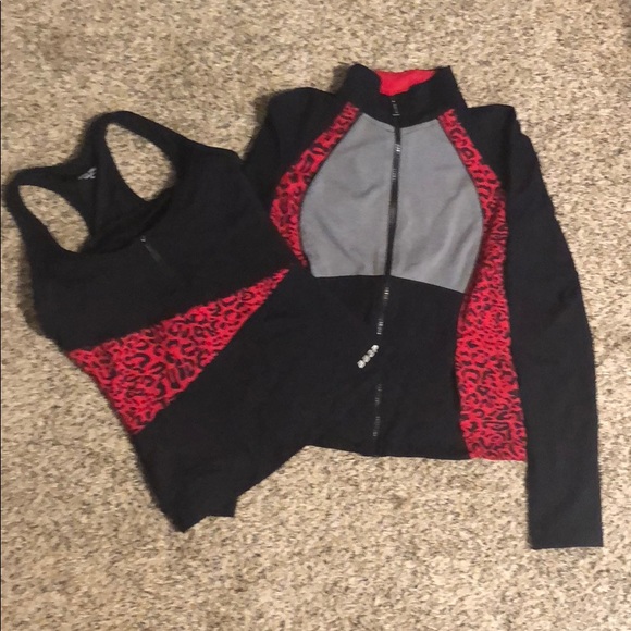 2 piece Bebe Sport Jacket and Tank Top - Picture 1 of 2